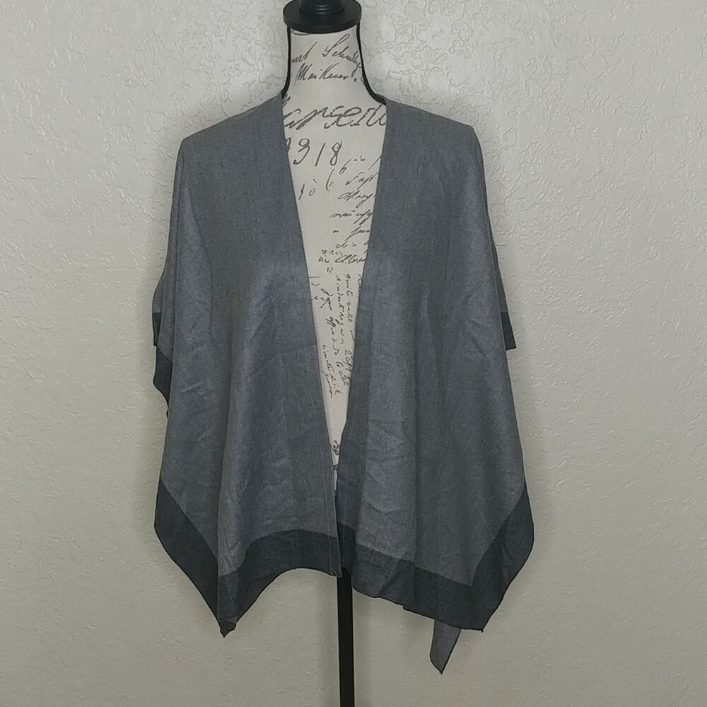 Top It Off‎ Open Front Cardigan Gray